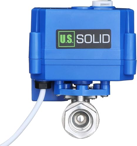 Miniatura 69 de U.S. Solid Válvula de bola motorizada - Válvula de bola eléctrica de latón de 1/2", puerto completo, 9-24V AC/DC y configuración de ruptura positiva