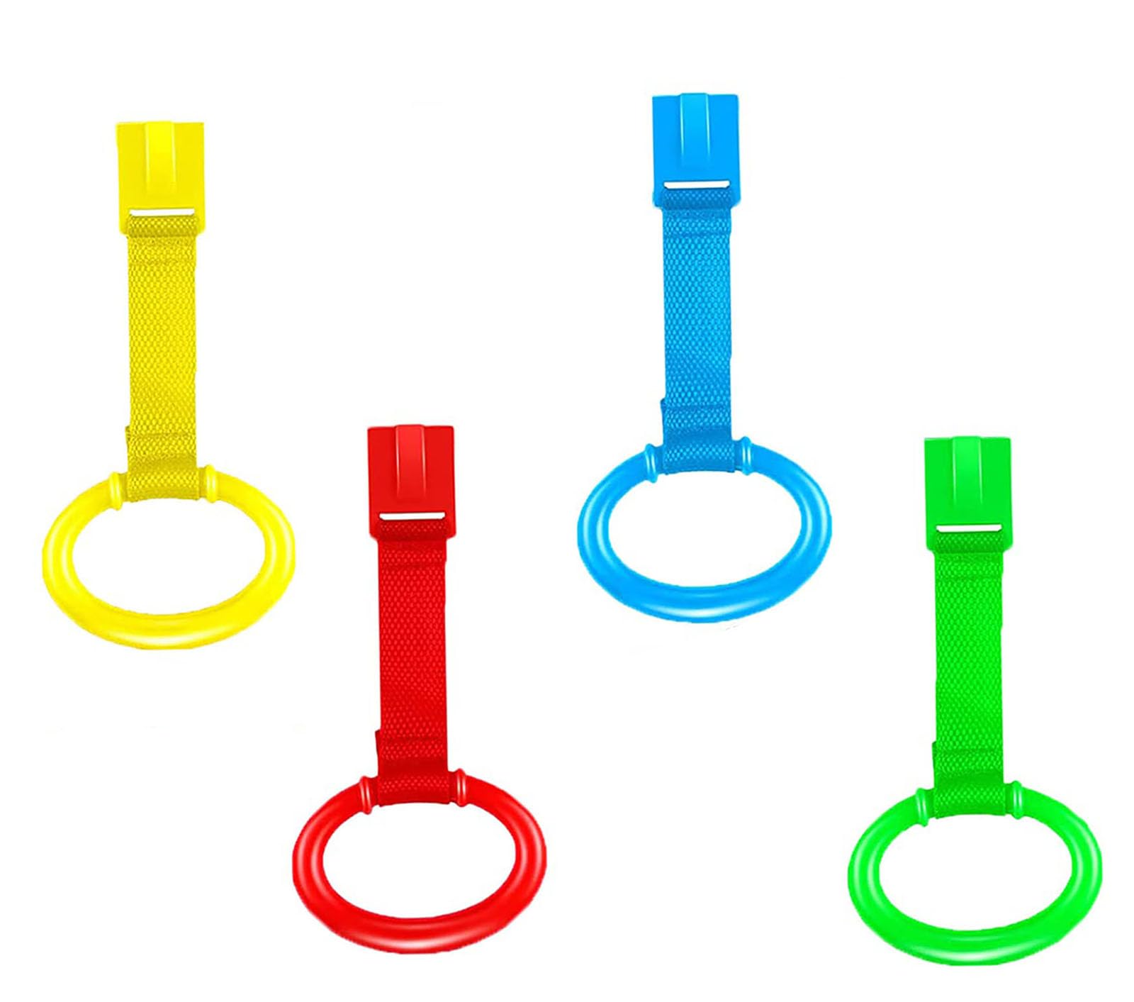 YYaaloa 4pcs Walk Assistant Plastic Baby Crib Pull Rings - walkers | Mubboo