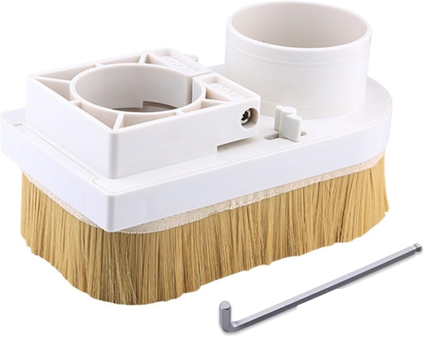 Nut Type Vacuum Cover for Router Engraving Milling Machine - Dust Collection Box (85mm) with High-Tenacity Brush