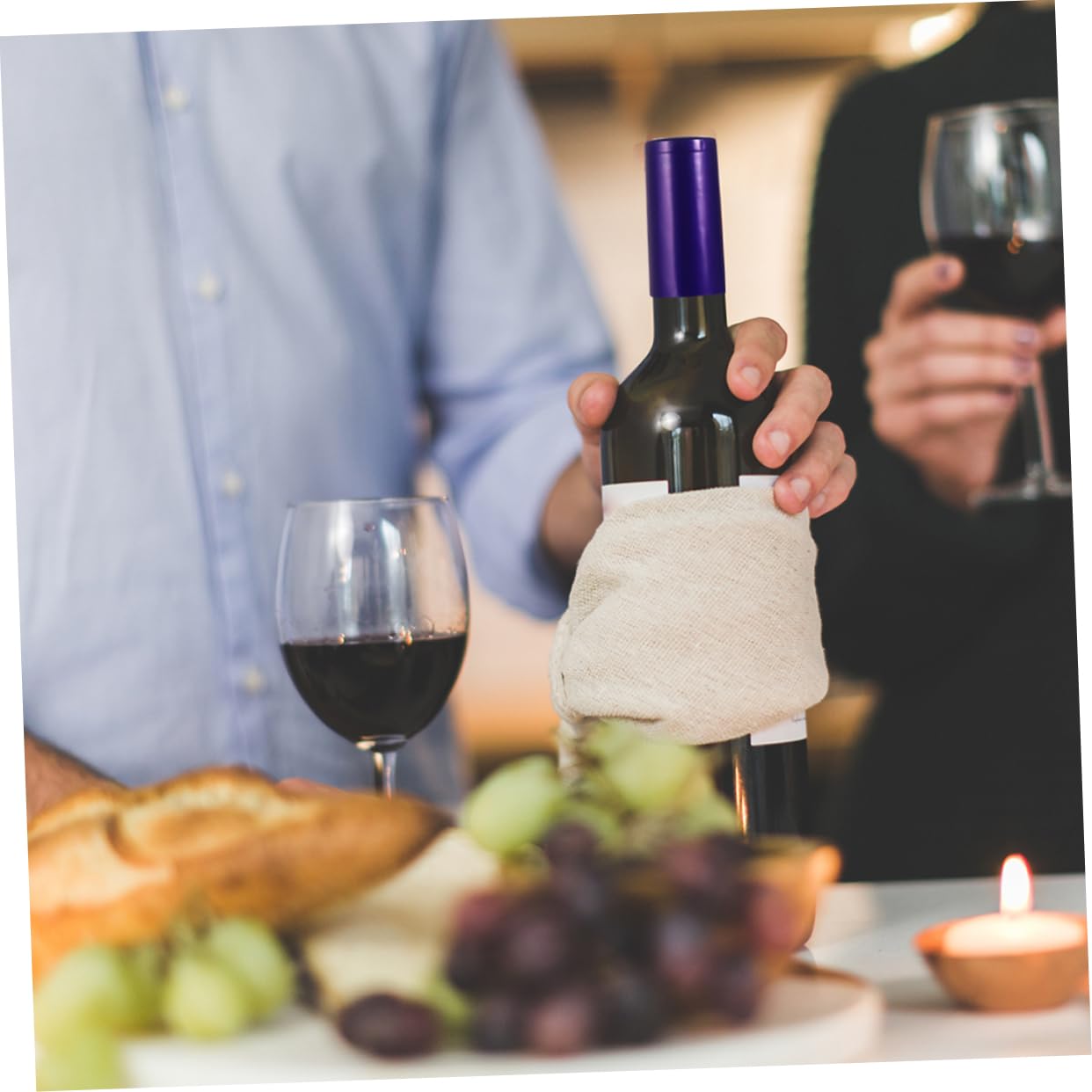 OKUMEYR Shrink Wrap Wine Bottles 100pcs Wine Covers Thermal Shrinkage Film Bottle Caps