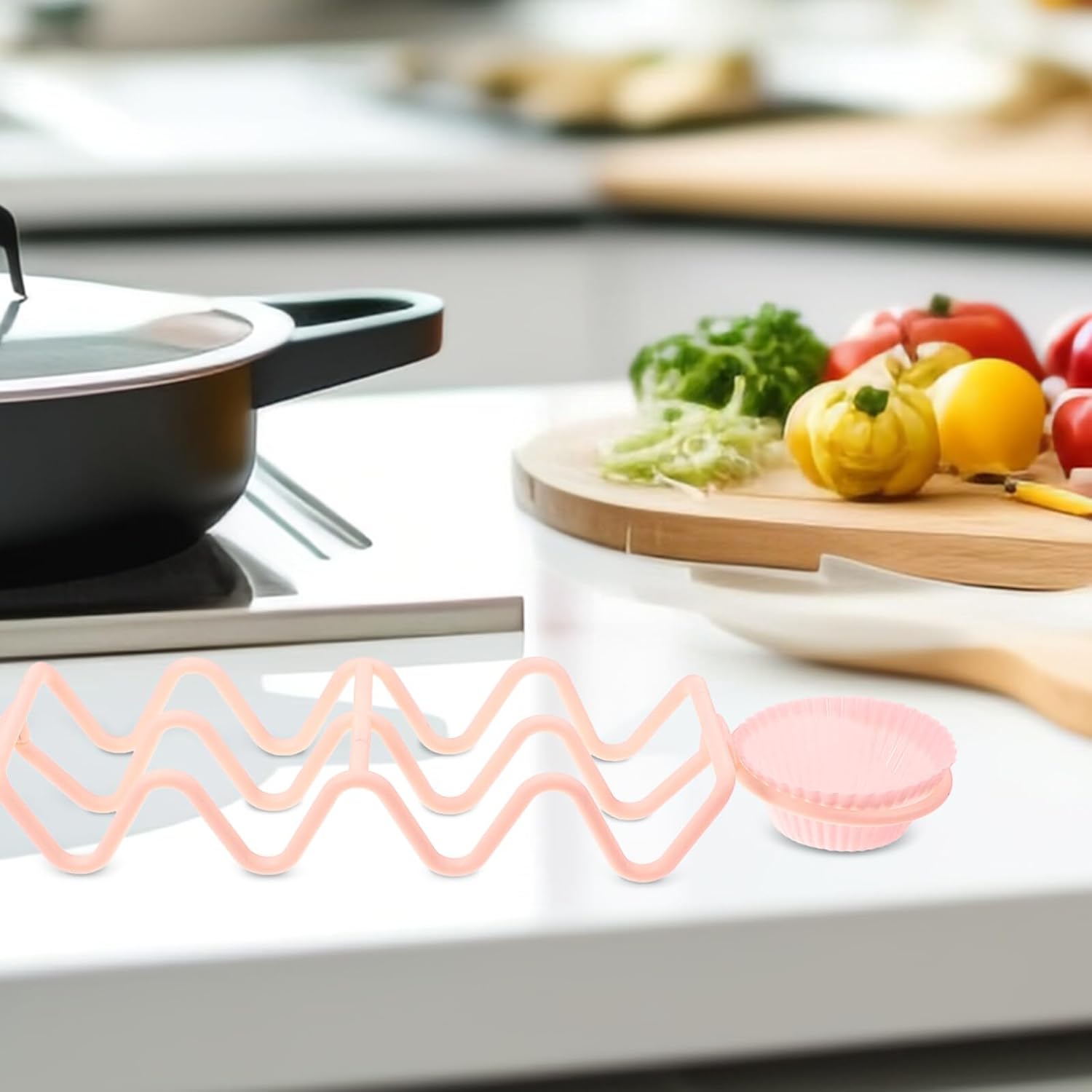 Detachable Plastic Taco Holder Stand with Slots for Burritos and Chicken Wraps Space-saving Stable Support Taco Rack for Oven Grill Parties and Home Use