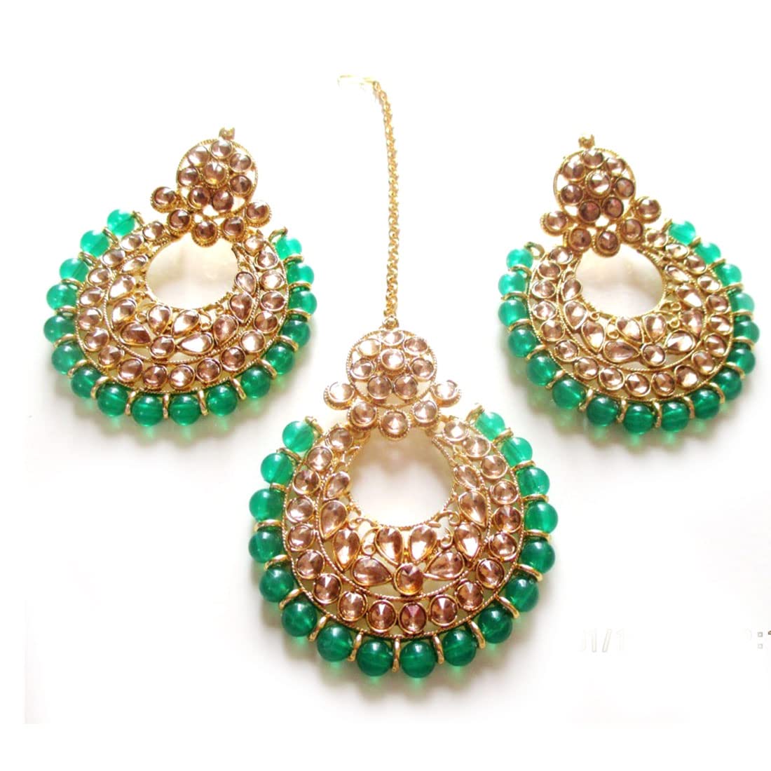 See full amazon price history chart for Green Gold Plated Stone Studded Maang Tikka with Drop Earrings Set for Womens, Traditional Mangtika Green Gold Plated Stone Studded Maang Tikka with Drop Earrings Set for Womens, Traditional Mangtika (B0BC3VWBWH) Amazon Price History, Amazon Price Tracker