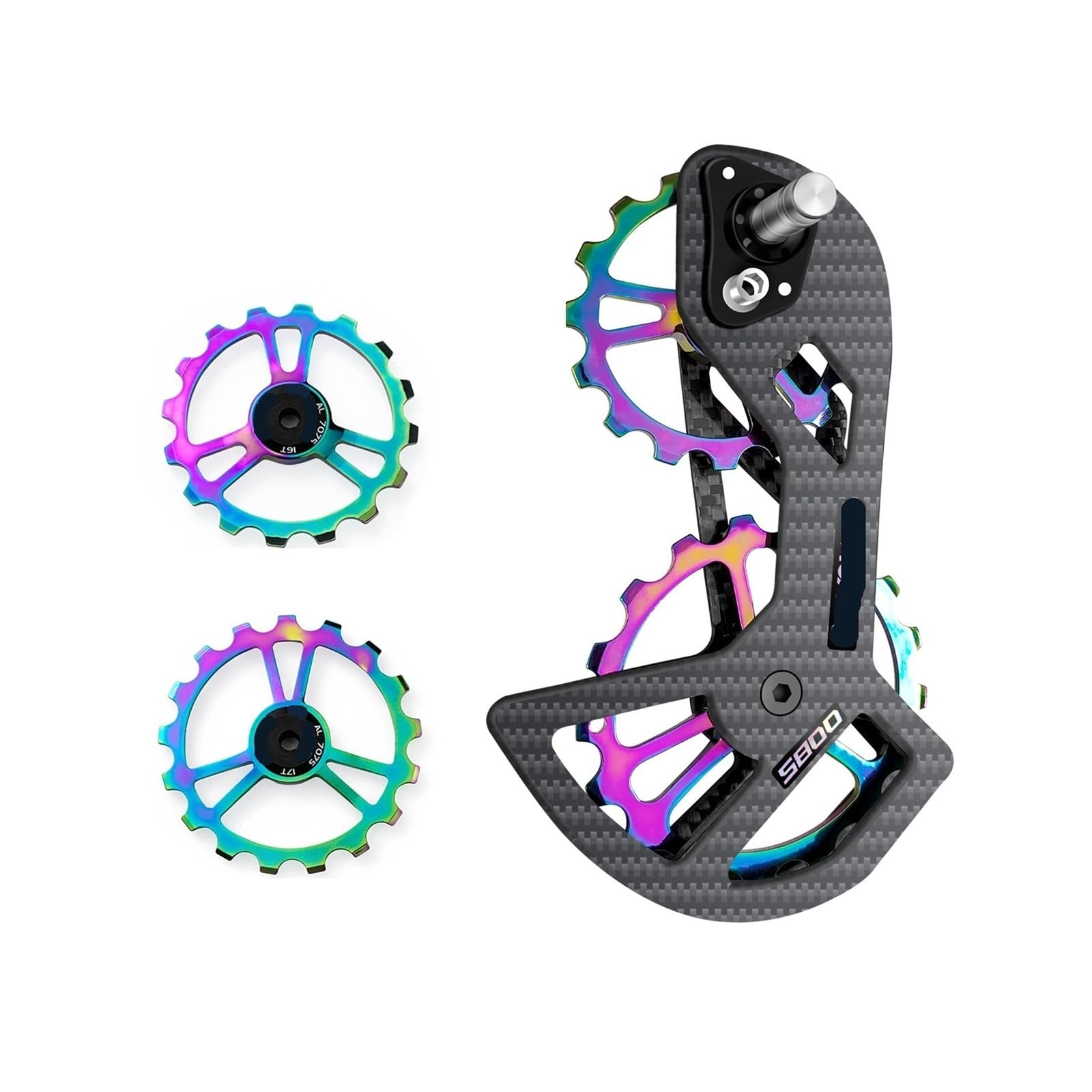 Generisch 105 Fahrrad Keramiklager Pulley Wheel Set Schaltwerkführung