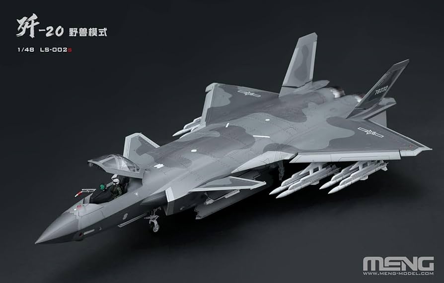 Amazon | GSIクレオス モンモデル 1/48 J-20 ステルス戦闘機