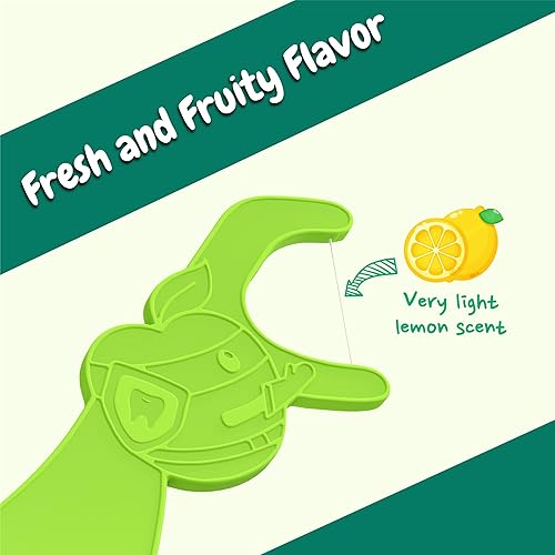 Miniatura 6 de Dr. Ram's Kids Flossers - Fun Flexi Flossers - Hilo dental para niños con rompecabezas educativo interactivo - 300 unidades - Diseño amigable con