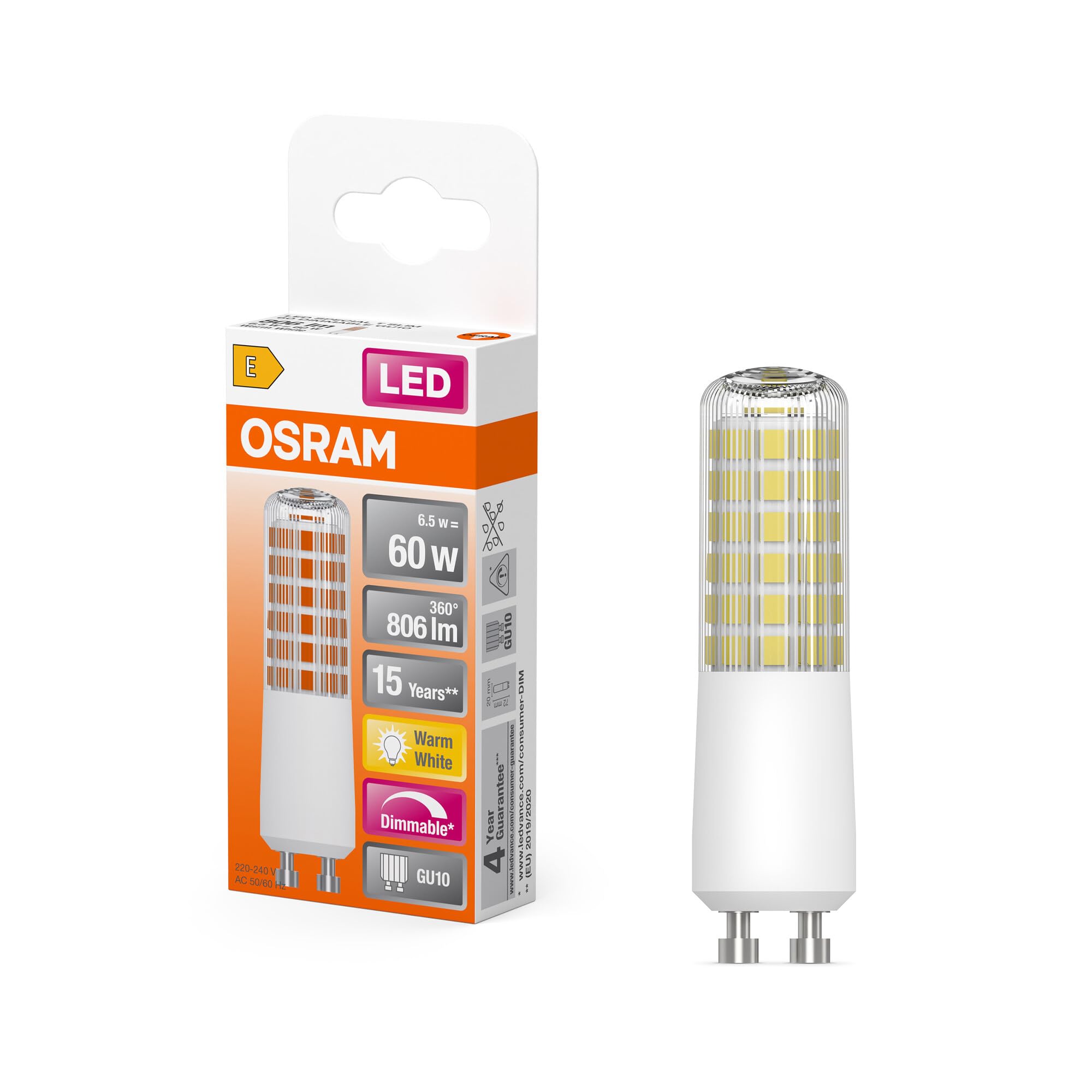 Osram Lampadina LED GU10 7,5 W 806 lm 2700 K