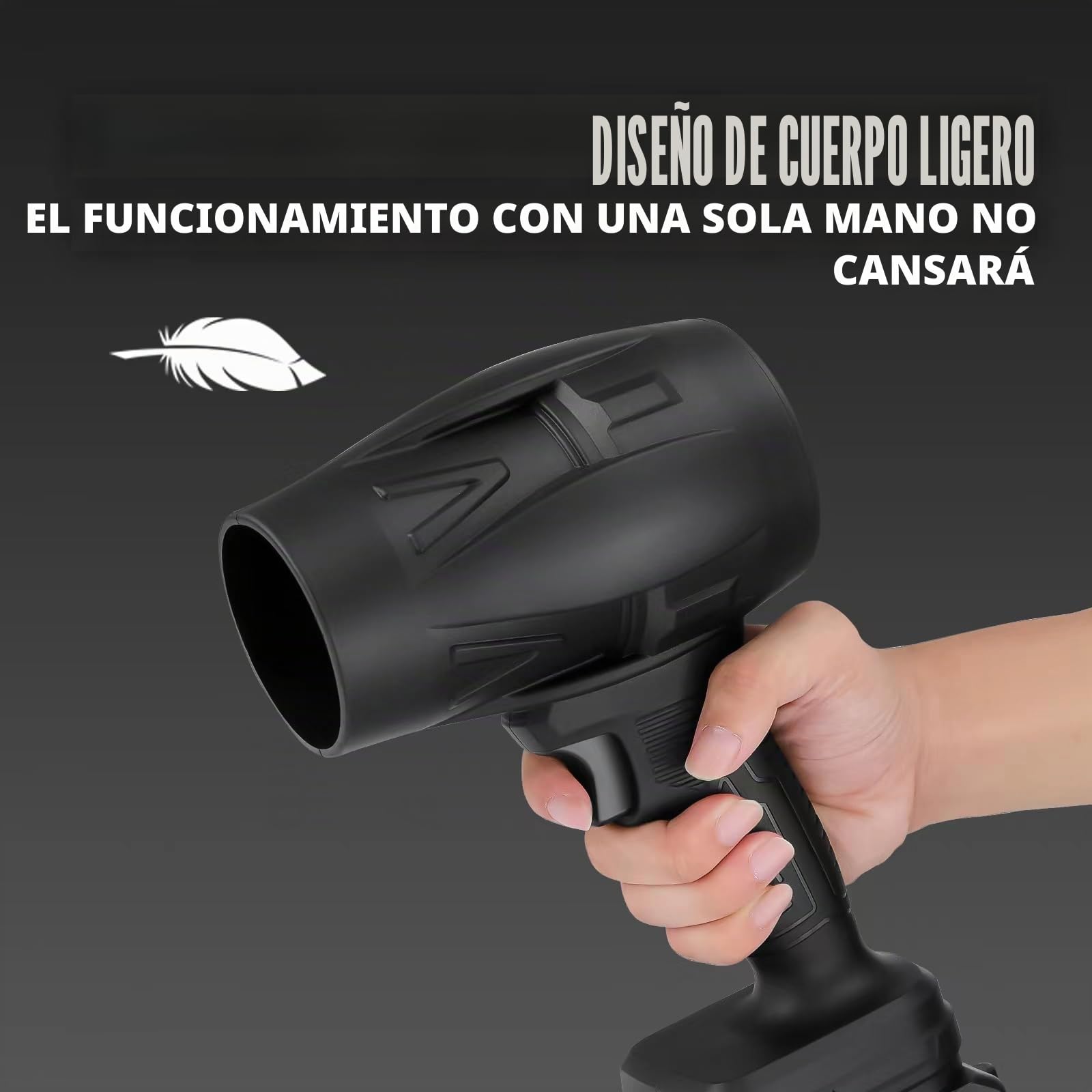Pequeño soplador de hojas inalámbrico de 130.000 rpm, soplador eléctrico portátil, mini soplador de polvo con 2 baterías, para teclado de ordenador al aire libre, coche, casa