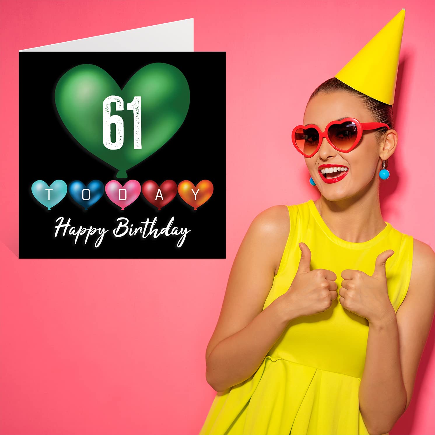 61st Birthday Card - Funny How Old You Look Greeting Card For Dad, Mom, Grandpa Or Grandma