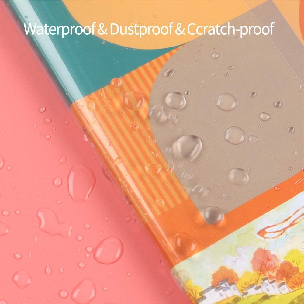 EULANT 10 sztuk przezroczystej okładki na książki (19,5 x 26,5 cm), regulowana wyściółka książek, plastikowe okładki na książkę do szkoły podstawowej