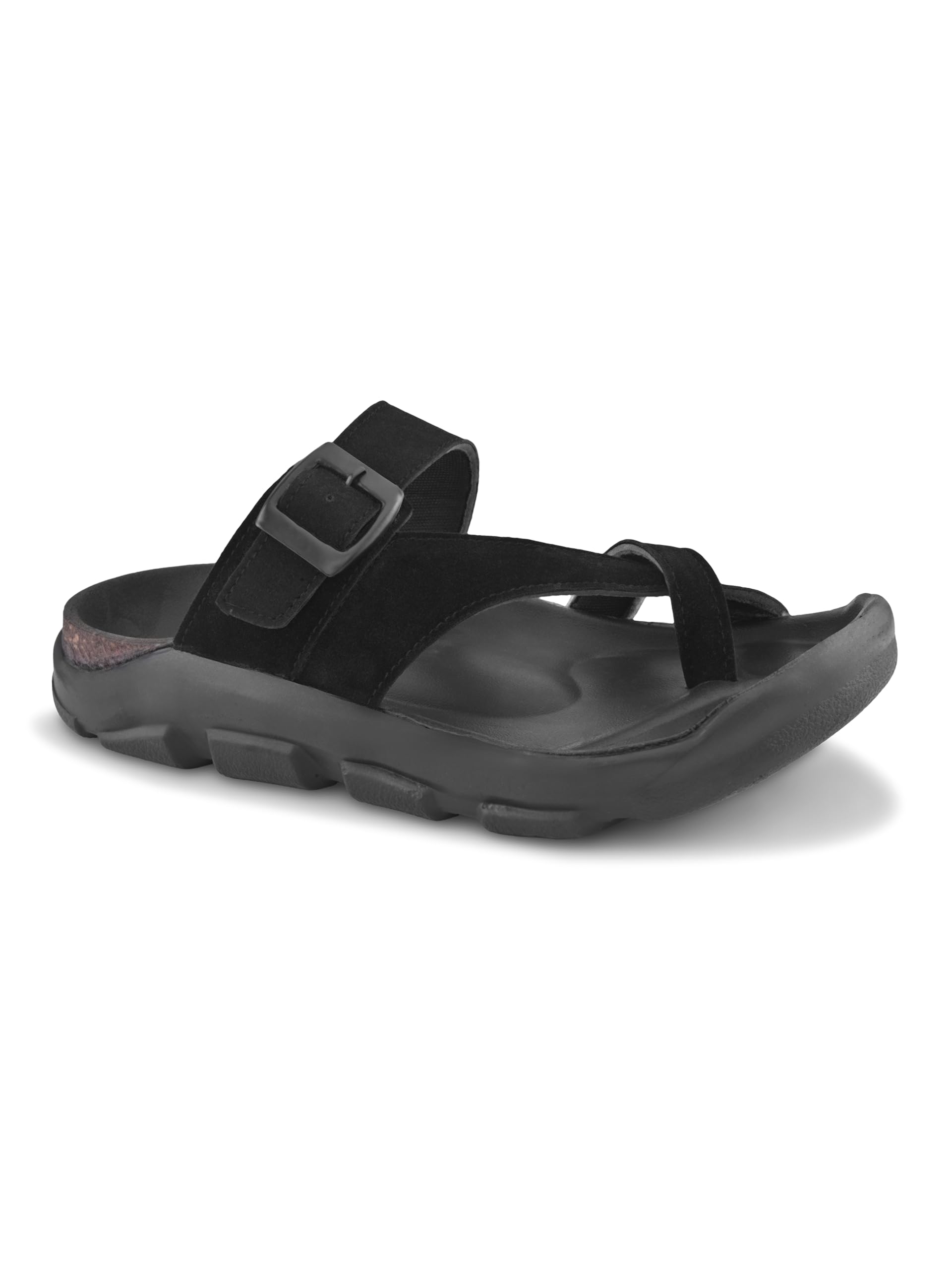 Men Suede Slip-On Sandals | Adjustable Buckle Strap | Cushioned Footbed Anti-Slip Sole | Casual Office Daily Outdoor Summer Wear (TPAT 716)-image-49
