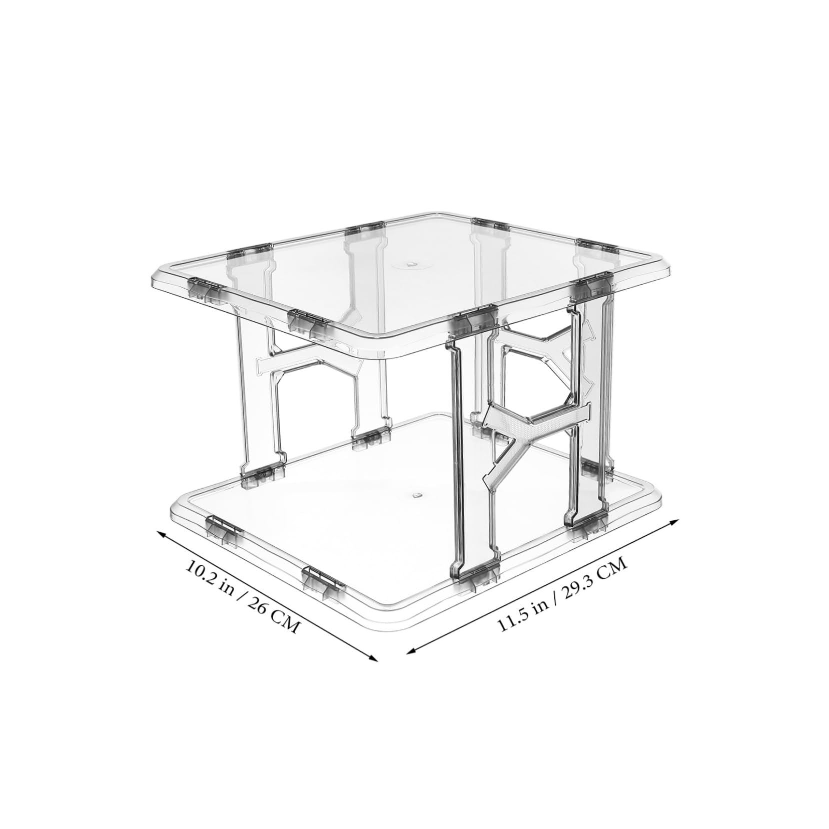 VALICLUD Organizador de Zapatos Vertical Porta Zapatos Ahorra Espacio 4 Niveles Plástico Transparente para Entradas