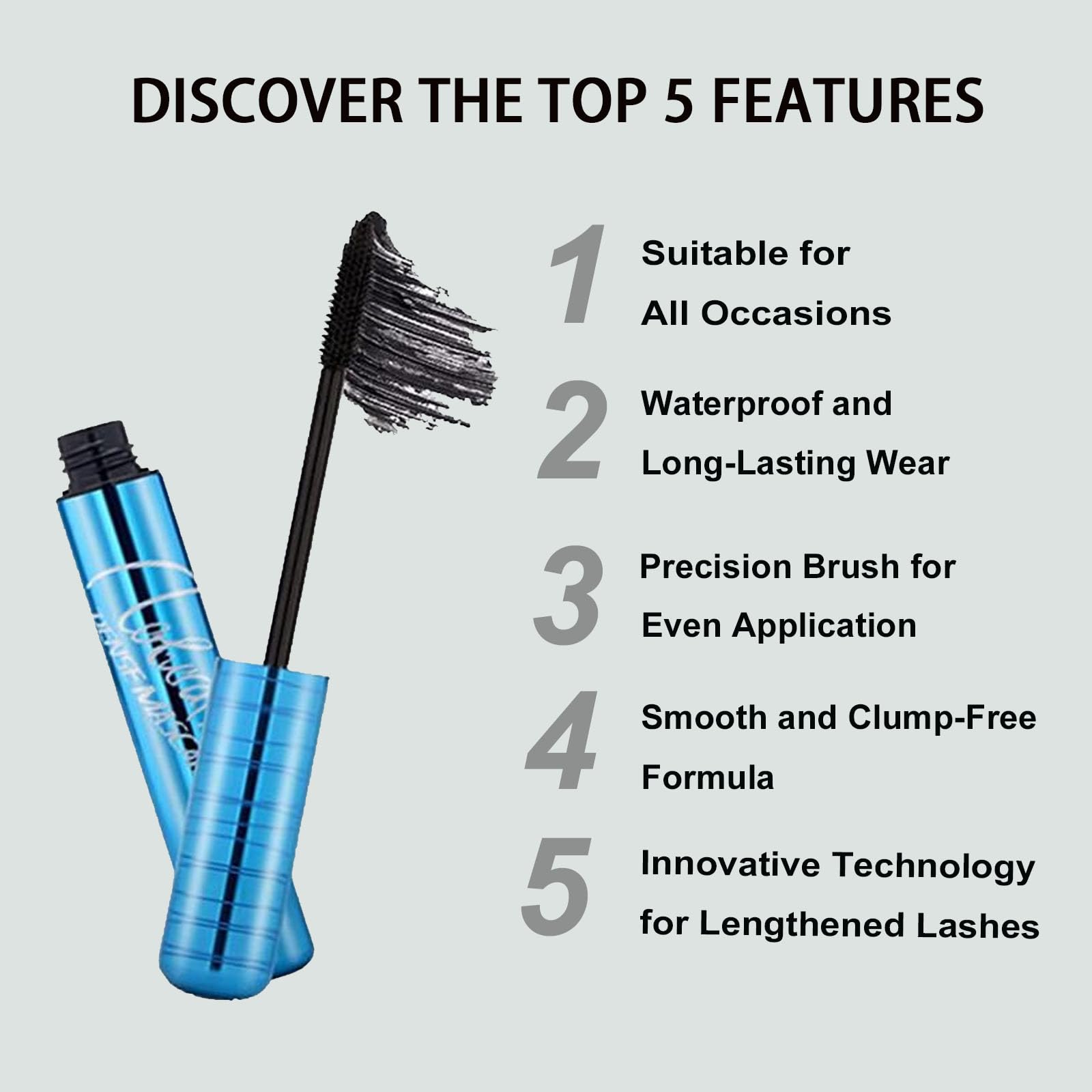 Black Mascara for Older Women Mascara for Mature Women & Sensitive Eyes - Image 3