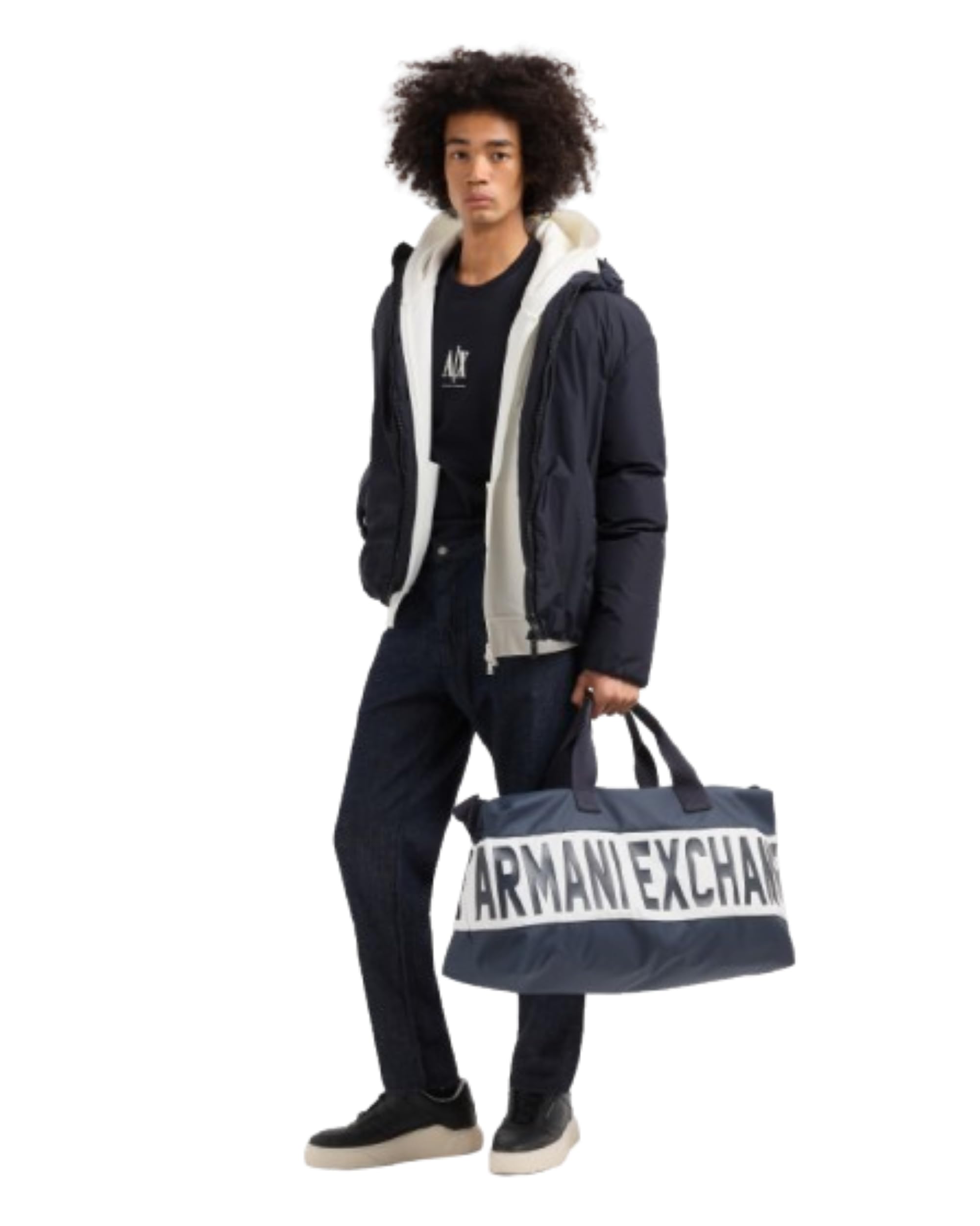 Armani Exchange Herren Blau Oberteile, Mgröße: