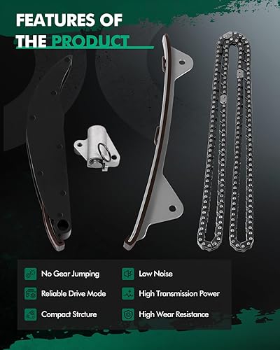 Miniatura 5 de SCITOO Kit de cadena de distribución para Hyundai 2011-2016 para Kia Elantra GT Elantra Soul 1.8L 2.0L