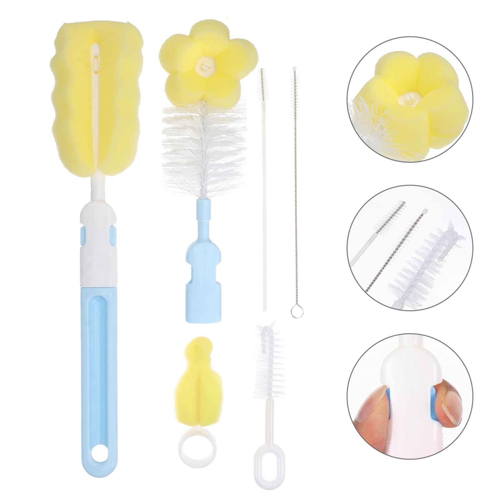 3sätze Portabler Milchflaschen-abtropfständer Multifunktionales Gestell Für Babyflaschen Platzsparend Leicht Zu Transportieren Mit Unabhängigen Abläufen Für Hygiene