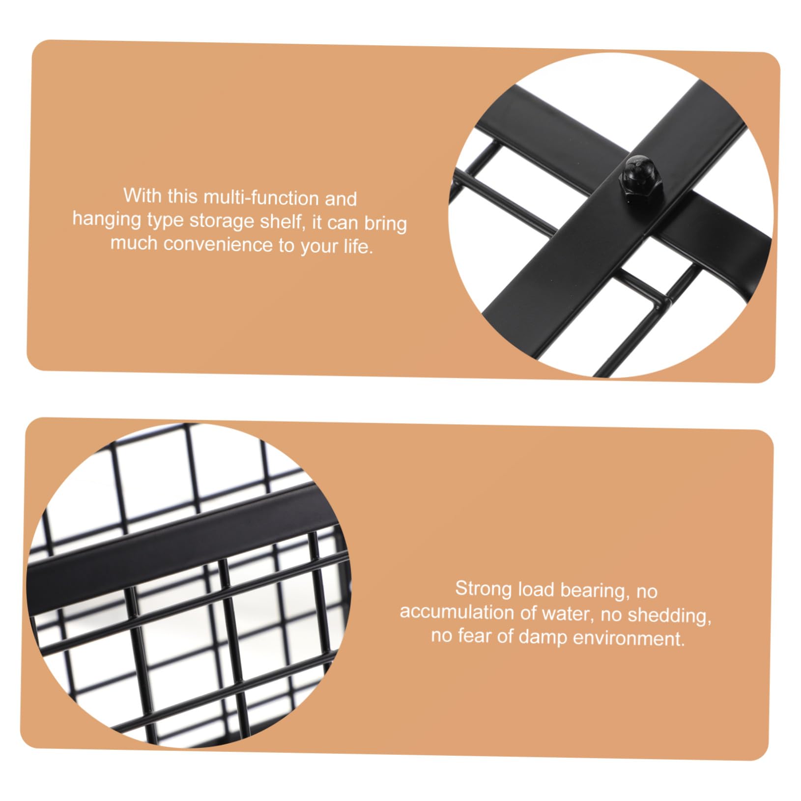 Artibetter Estante Organizador Colgante para Verduras y Especias, Cesta de Alambre Negra de Acero al Carbono, Resistente y Anti Óxido, para Puerta de Gabinete de Cocina, Ahorro de Espacio