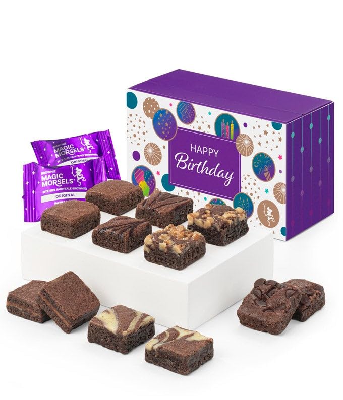 From You Flowers - Happy Birthday Dozen Fairytale Brownie Morsels