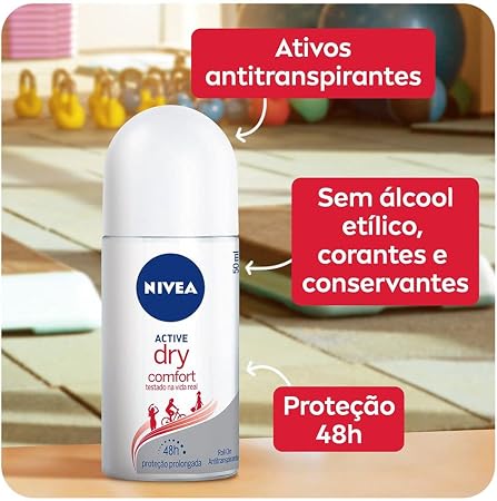 Desodorante Nivea Dry Women 50ml, Nivea | Amazon.com.br
