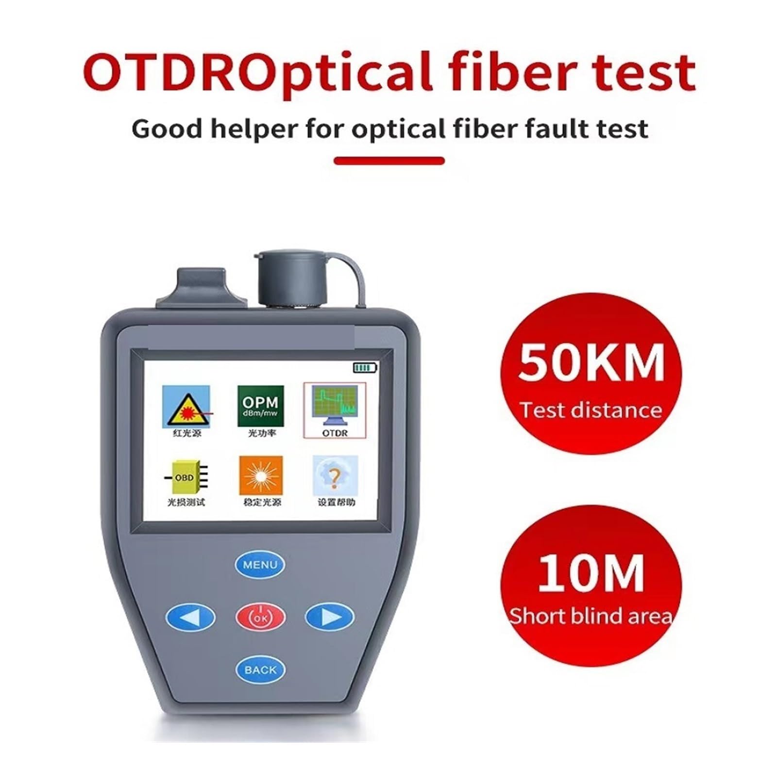 FTTH S310N Fibra Activa Mini Con Medidor De Potencia Óptica Fuente Luz Estable Probador Multifunción Universal