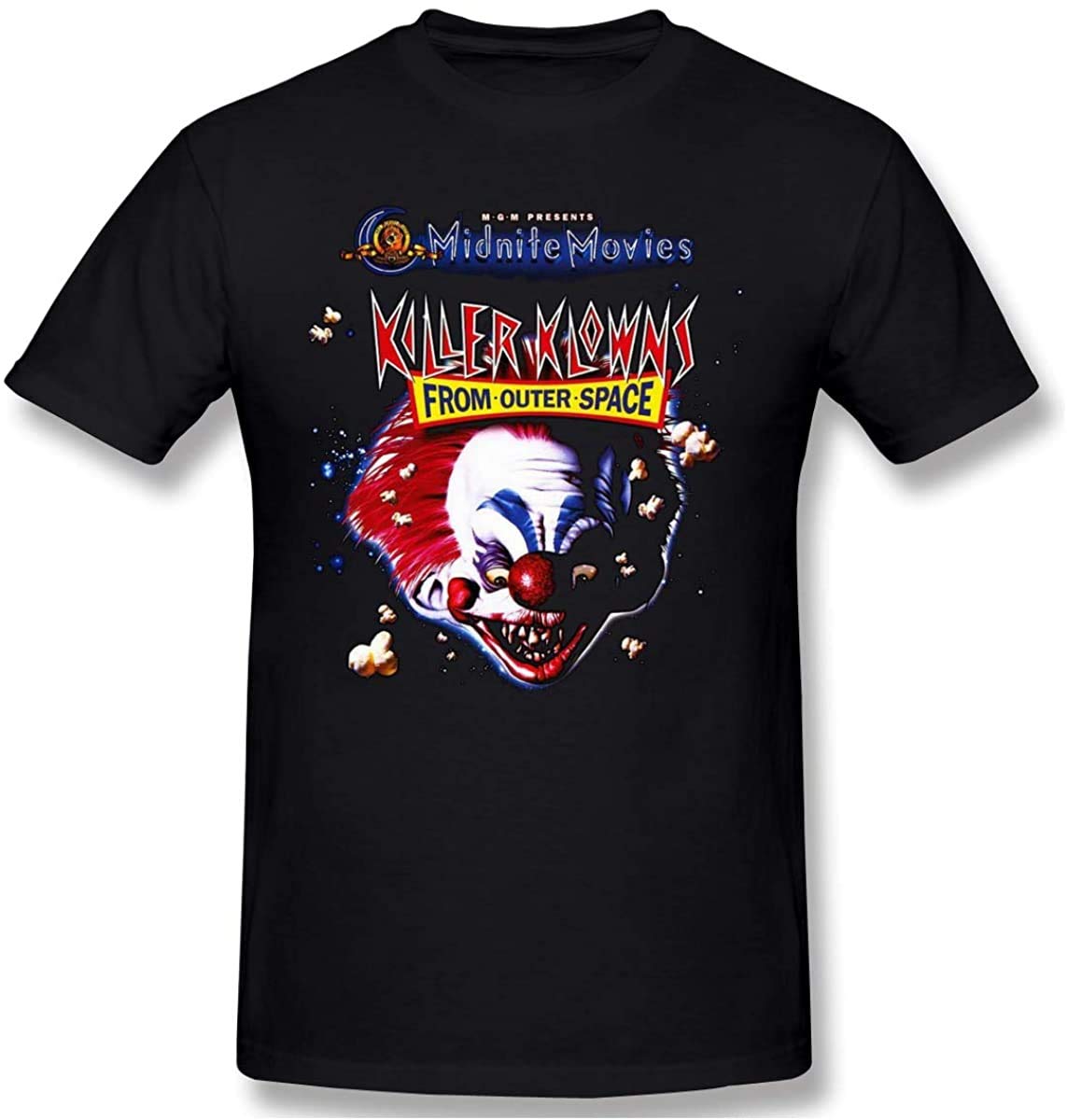 Biftersc83u Men's Shirt Comfortable Killer Klowns from Outer Space Logo Round Neck Short Sleeve Tee
