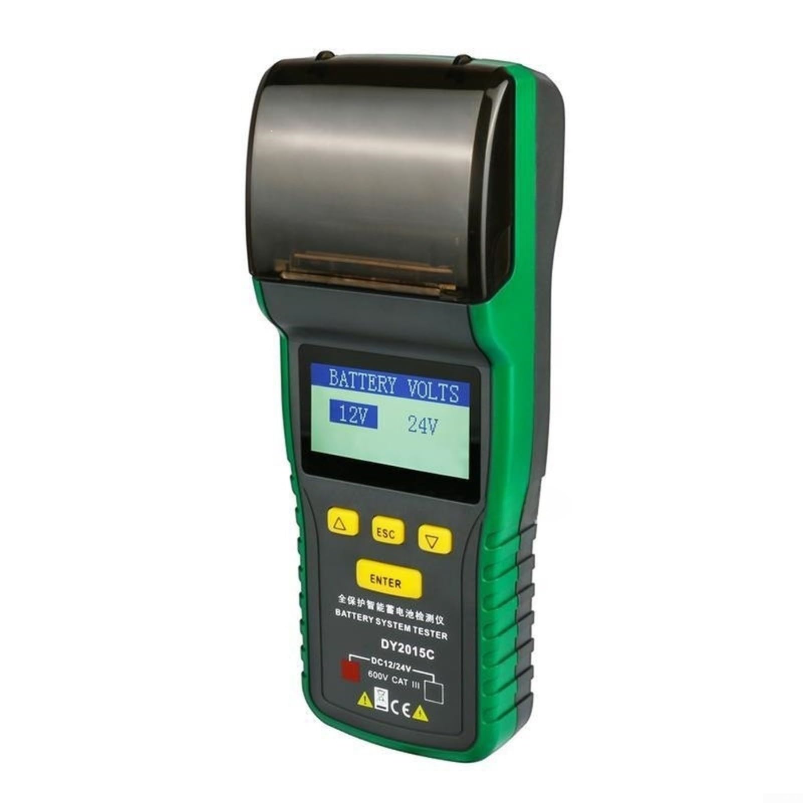 DY2015C - Comprobador de batería (12 V/24 V, con impresora)