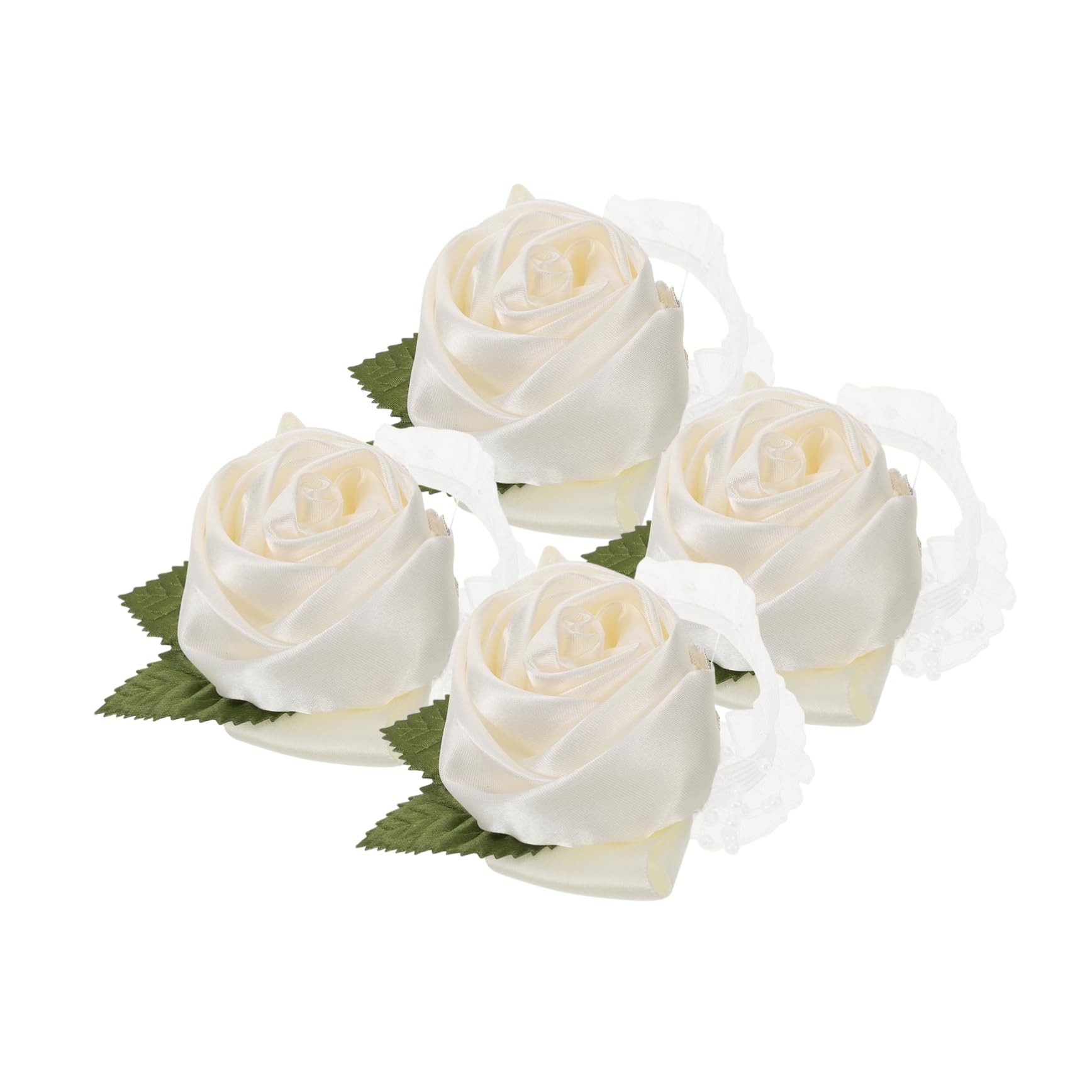 Healeved Braccialetti per Corsage da Polso Damigella d'Onore Braccialetti per Corsage da Polso E Boutonniere Braccialetti per Corsage da Polso Bouquet da Sposa Braccialetti per