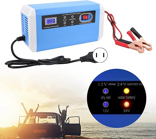 Miniatura 2 de Cargador de batería de coche 24V12V Mantenedor de batería de carga inteligente Cargador de reparación de pulso de transferencia automática con