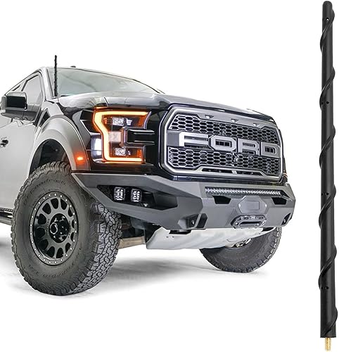 Miniatura 15 de KSaAuto Antena de 16 pulgadas para Toyota Tundra Tacoma FJ Cruiser accesorios 1995-2023 2024 2025 2026, antena de goma en espiral para automóvil