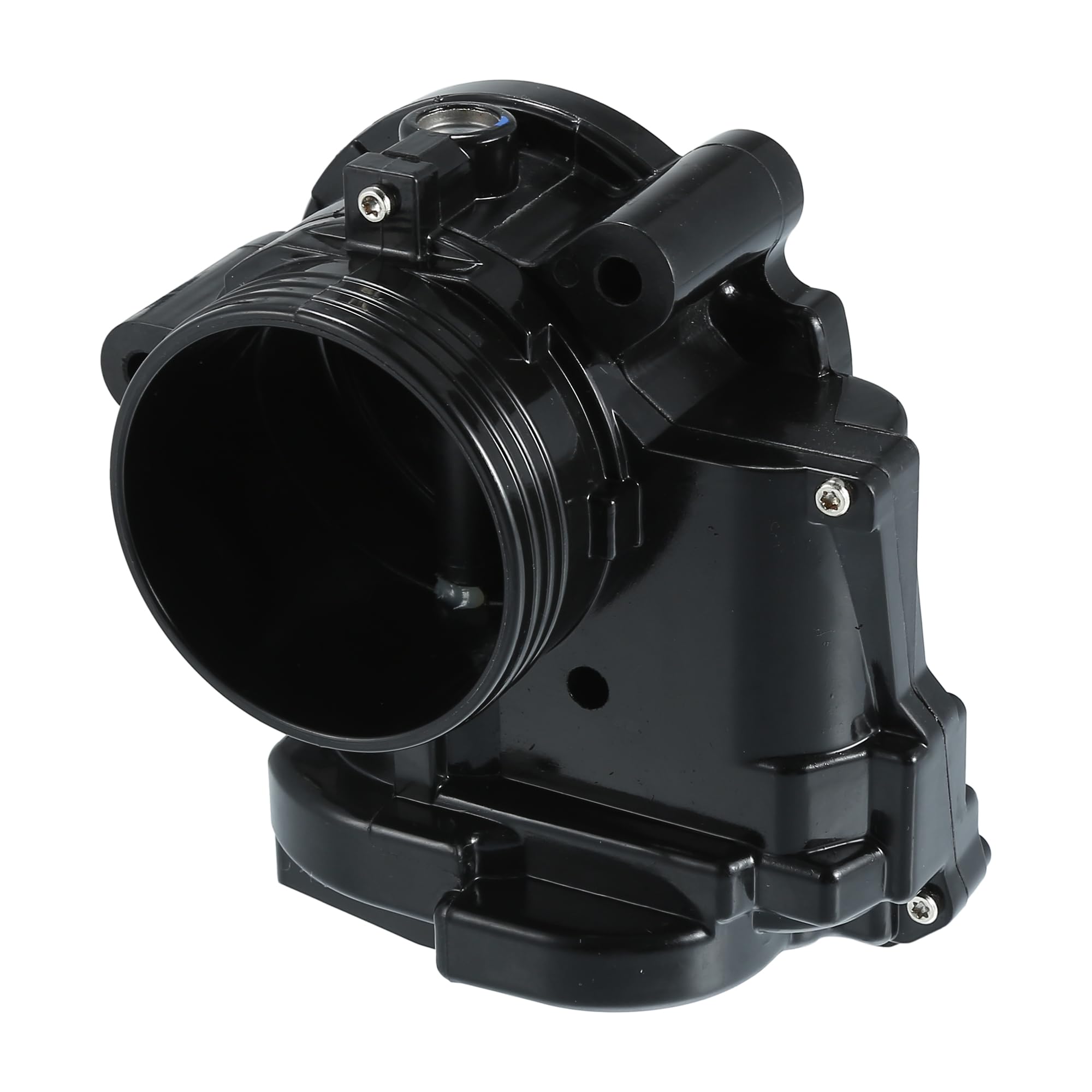 Motoforti Cuerpo de Aceleración, Actuador de Cuerpo de Aceleración de 62mm No.13-54-8-624-190 para Mini Cooper 1.6L L4 - Gasolina 2007-2015 Aleación de Aluminio Negro, 1 Set