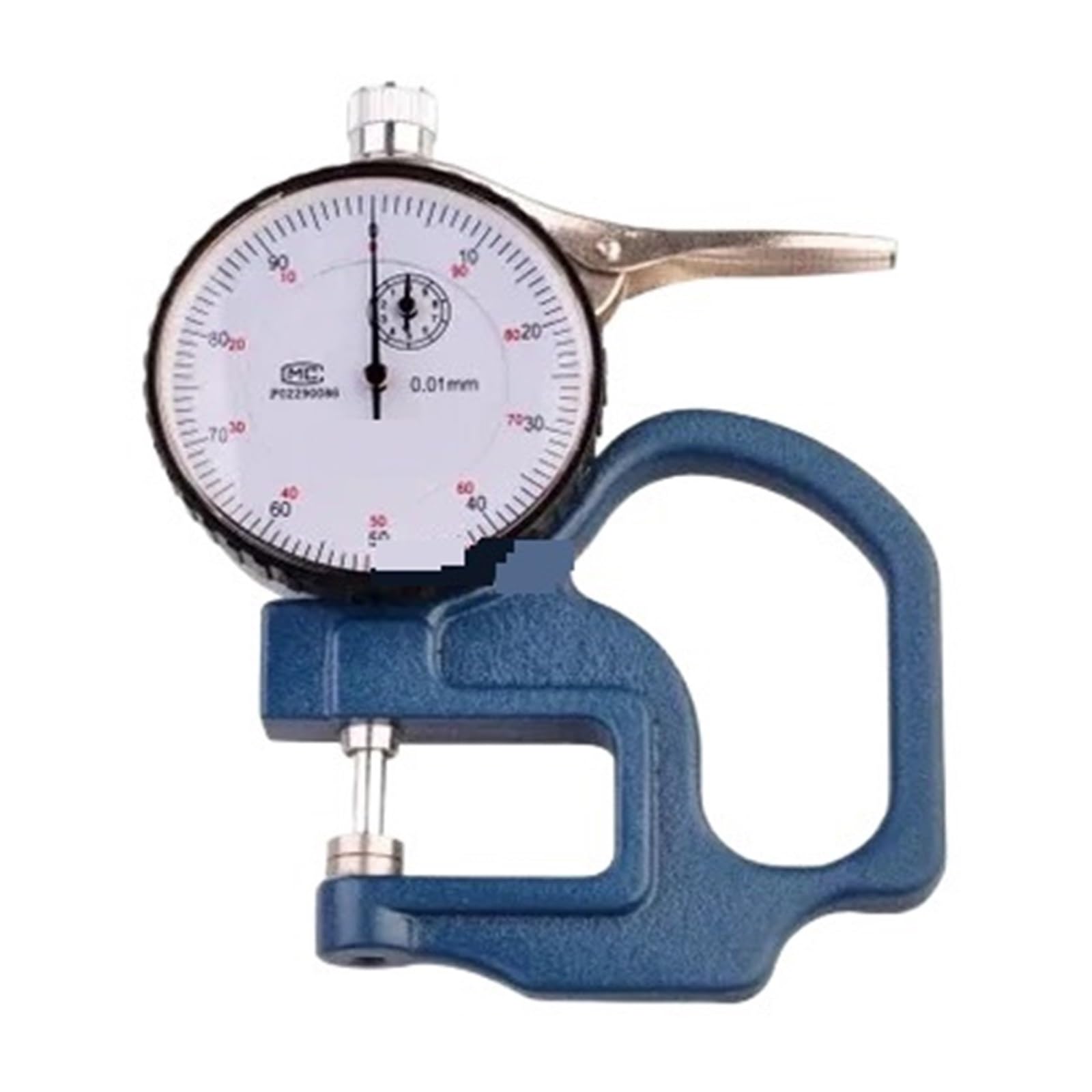 0-10mm Okrągła Tarcza Turkusowy Metalowy Uchwyt Miernik Grubości Narzędzie Dial Tester