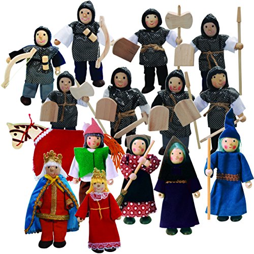 Preisvergleich Produktbild Original Winzling Biegepuppen Ritter 18 Set Groß