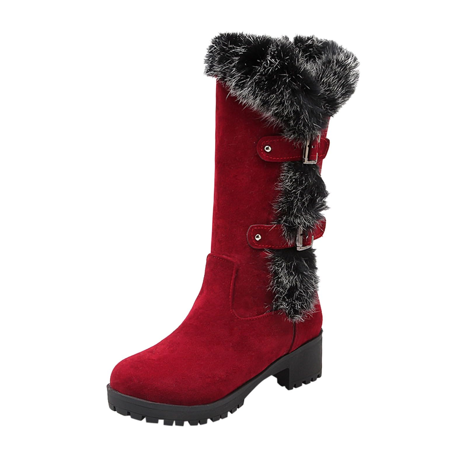 Bottes mi-mollets en fourrure pour vos sorties d'hiver - 8