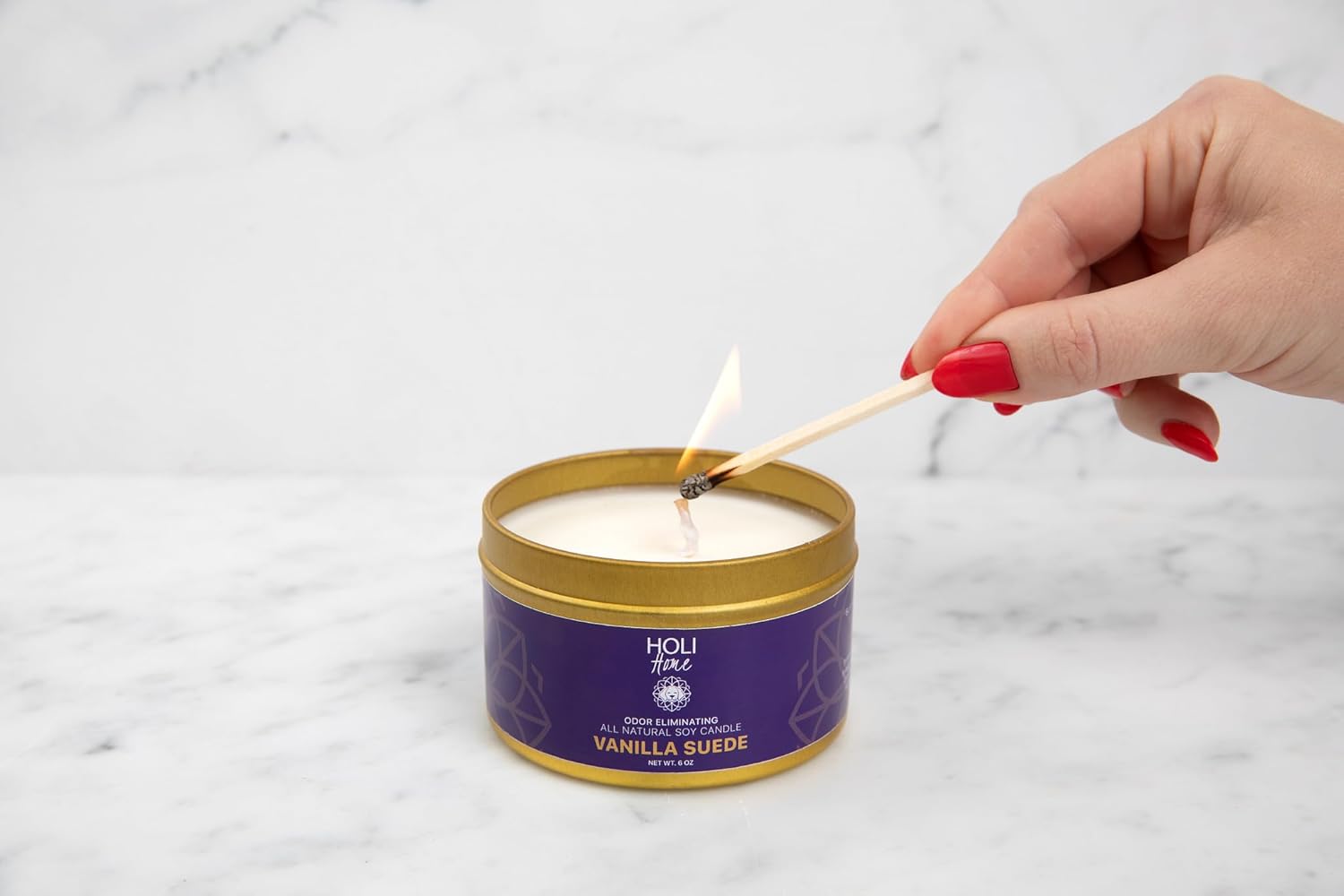 HOLI Pet Odor Eliminator Candle – Ocean Mist Scent – All Natural Soy Wax, Paraben & Phthalate Free, Pet Safe, Long-Lasting 60-Hour Burn, Non-Toxic & Plastic-Free Air Freshener for Home - Image 5