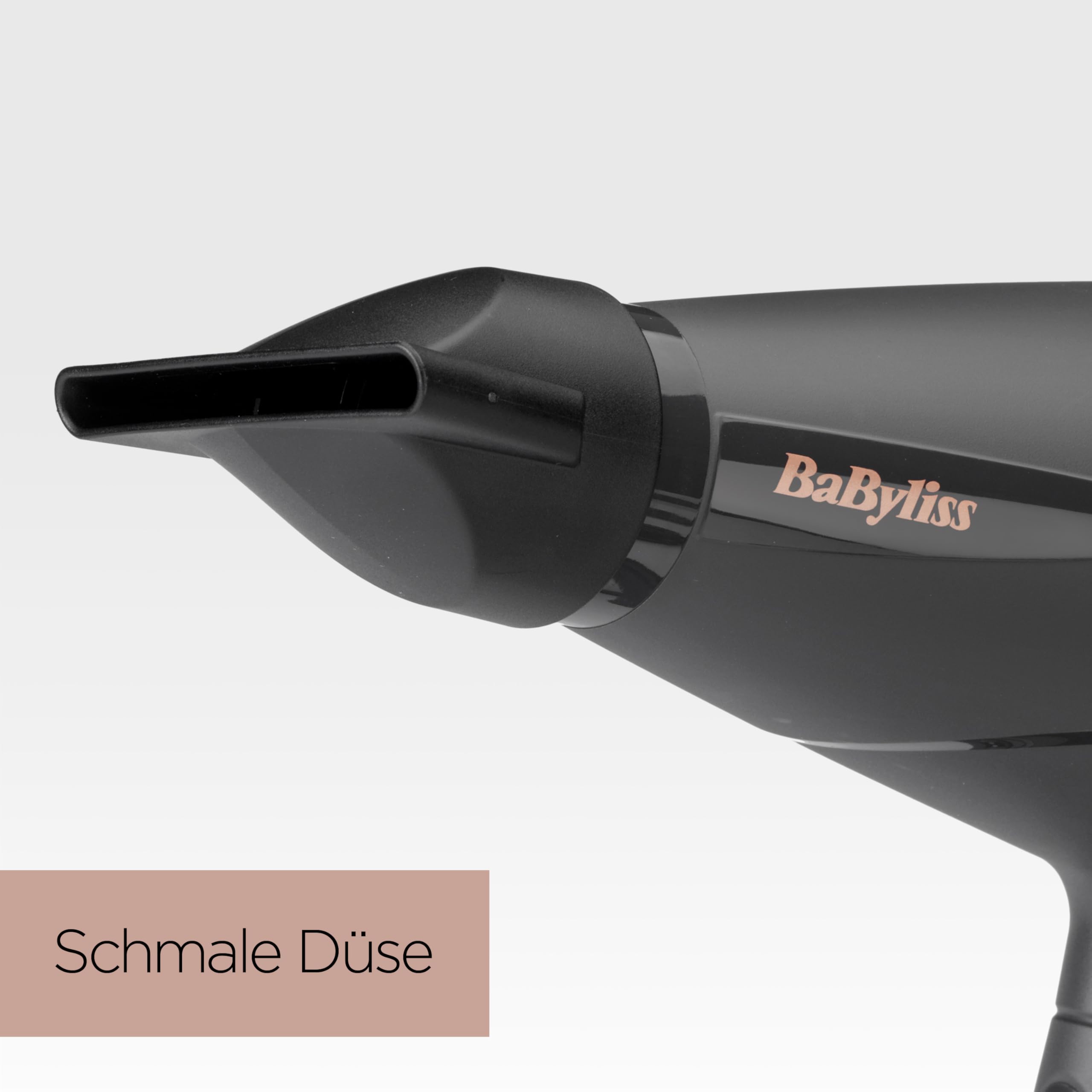 BaByliss Smooth Pro Föhn mit Diffusor – Leistungsstarker 2100 W Fön, hergestellt in Italien, Ionen-Technologie mit Anti-Frizz, 3 Temperaturen & 2 Geschwindigkeitsstufen, Schwarz, 6709DE