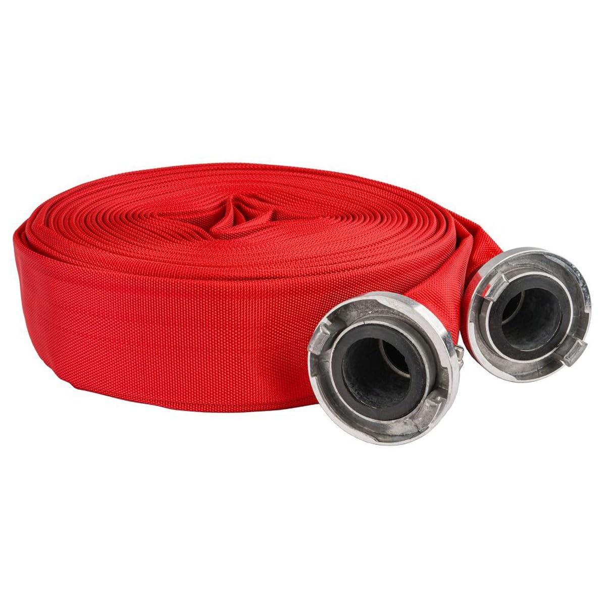WEBFIRE Tuyau d'incendie plat pour eaux usées fosses septiques 8 bar raccords rapides 2" - 30 m