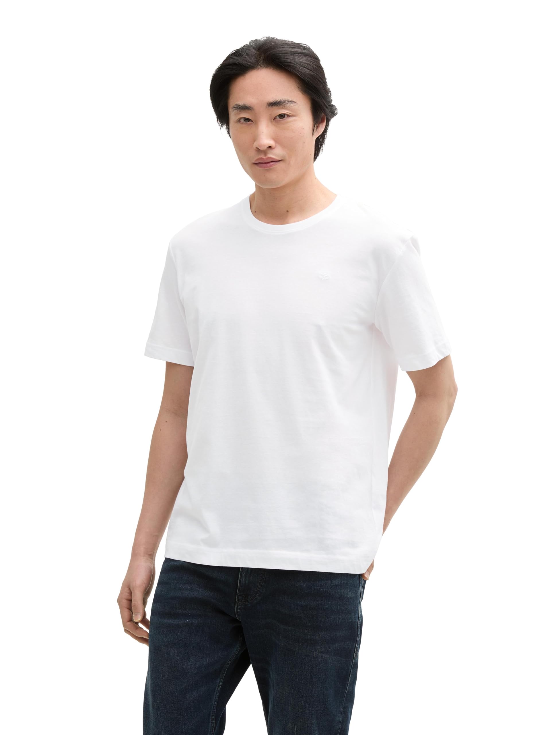 Tom Tailor Herren 1045833 T-Shirt, 20000 - White, XL EU
