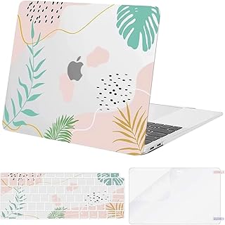 MOSISO Compatible with MacBook Air 13 inch Case 2022 2021 2020 2019 2018 Release A2337 M1 A2179 A1932 Touch ID, Plastic Ar...
