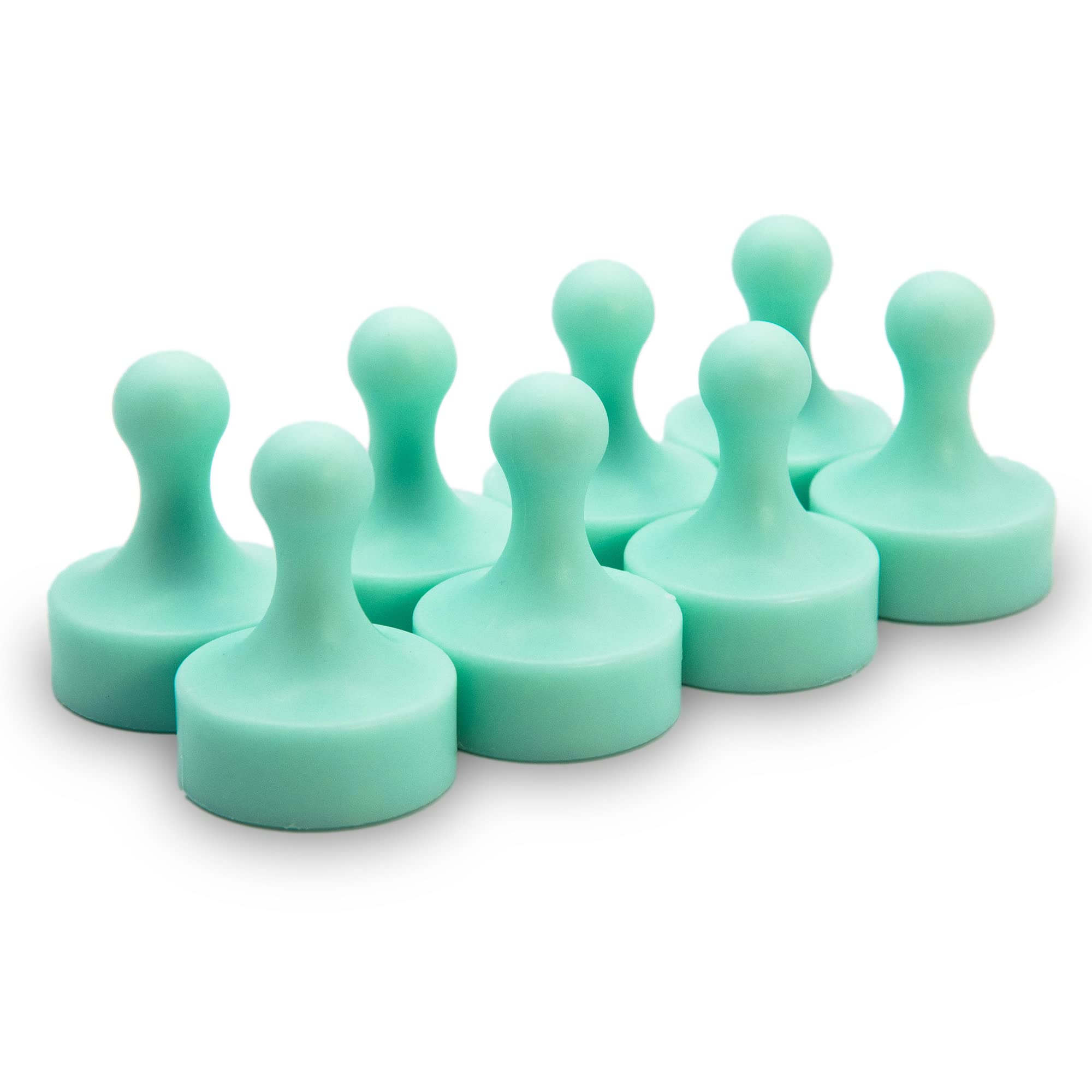 GLASSBOARD STUDIO Powerful Neodymium Magnets, Pawn-Shaped - Strong Fridge/Refrigerator and Whiteboard Magnet, Ideal for Office, Kitchen, Crafts - Rare Earth, Heavy Duty (8, Summer Mint) — image 1