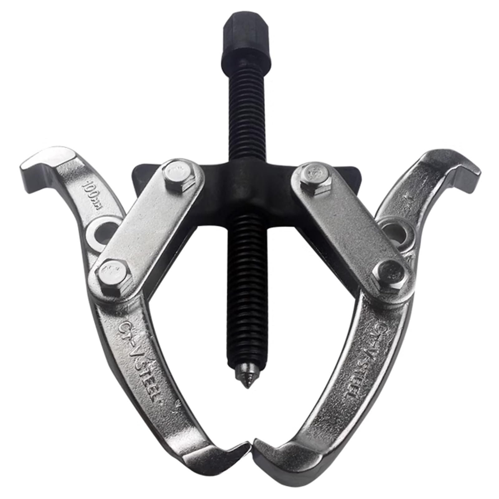 Two-jaw Puller, 3/4/6/8/10/12-inch Bearing Removal Tool, Powerful Pulling Force, Durable Construction, Multi-purpose, for Gears, Pulleys, and Flywheels(4in)
