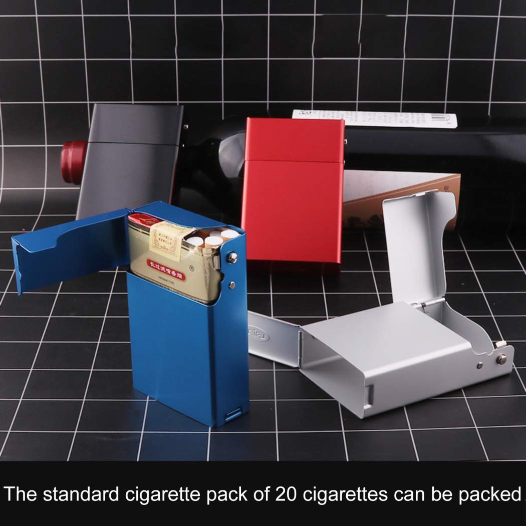 reusable cigarette pack Amazon.com: Hometu Lightweight Aluminium Cigarette Case for Whole Soft Package  Cigarettes(85MM) Anti-Collision Splash Proof and Scratch Resistant Cigarette  Holder Box Blue : Health & Household