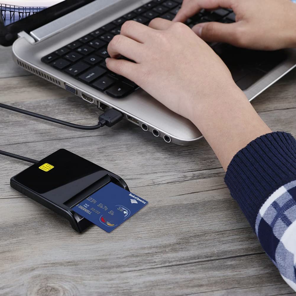 Amazon | Thinaokii USB スマートカードリーダー 銀行カード用