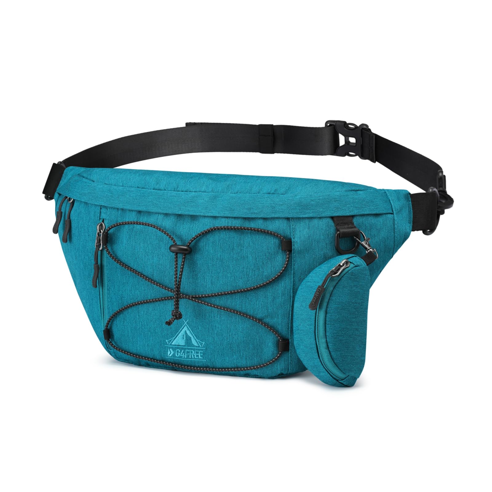 G4Free Borsa a tracolla, grande borsa a tracolla con blocco RFID, zaino a tracolla per uomini e donne, viaggi, escursionismo