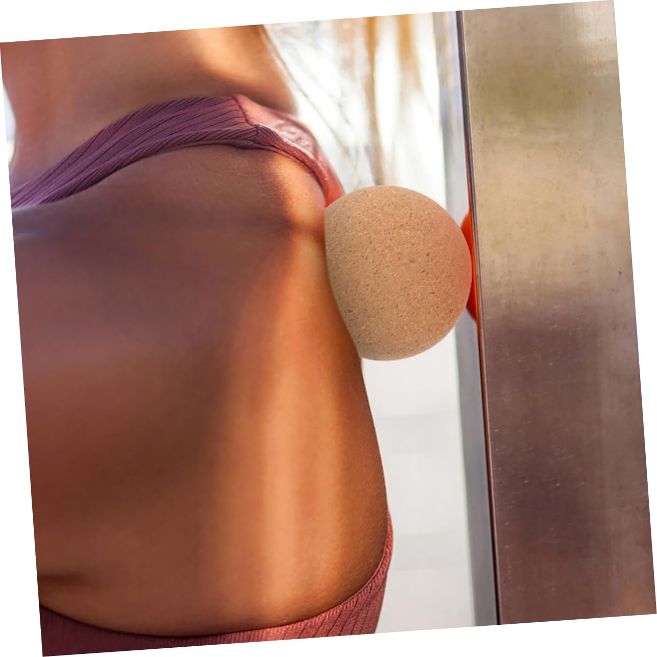 Kisangel Yoga-Faszienball Yoga zubehör Yoga-zubehör rücken Massage Massageball für Füße Yoga Accessories yogamatte Yoga-Essen Yoga-Massageball Fitness-Massageball Massagebälle Kork