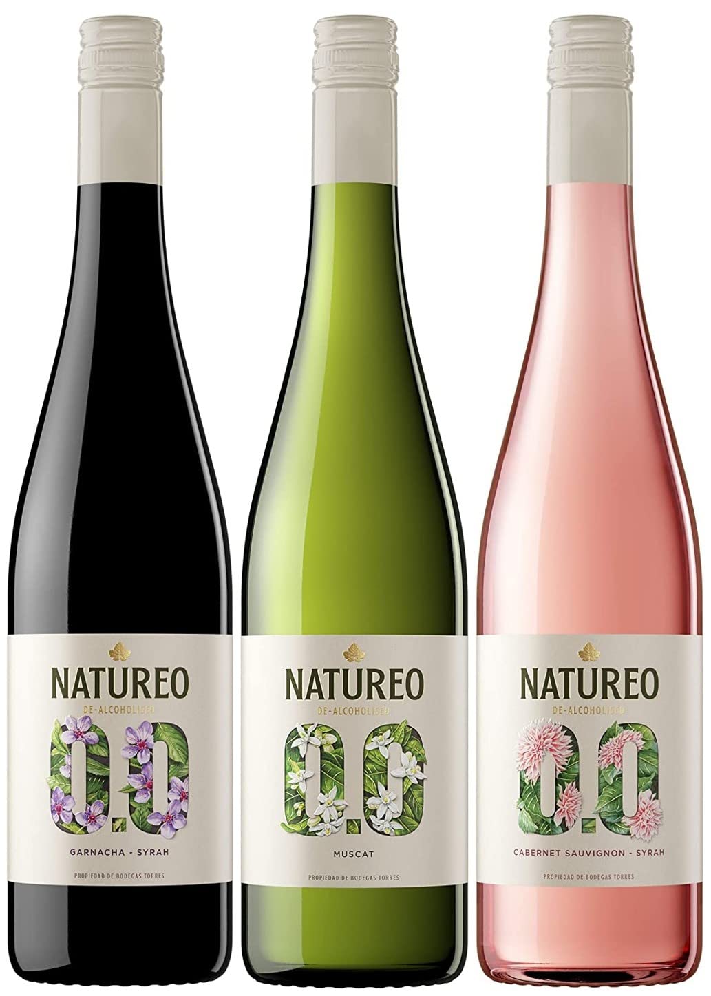 WineLoversAlcohol Free Red, White & Rosé Wine - Torres Natureo - Spain 3 x 75cl