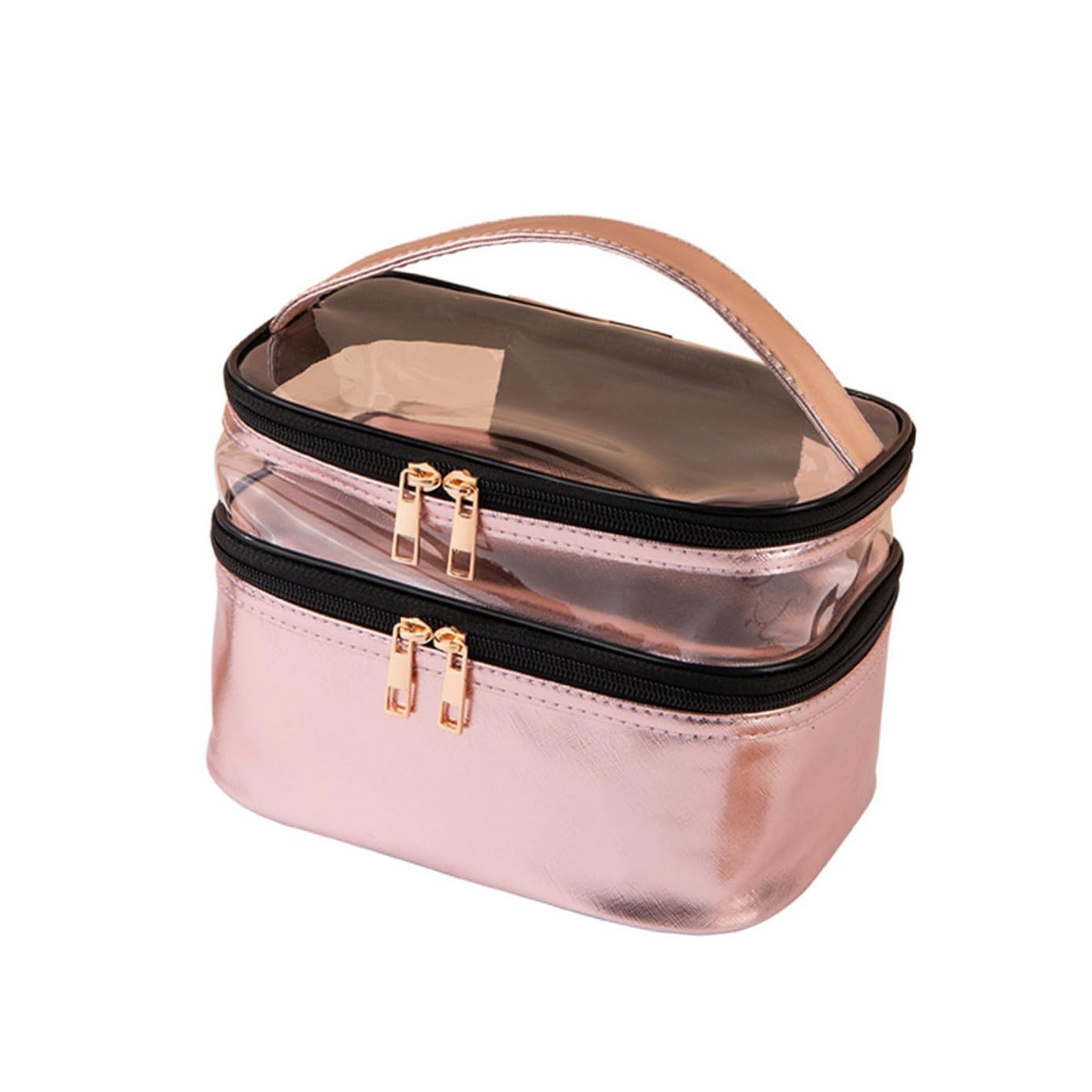 Beaupretty Neceser De Viaje Compacto con Múltiples Compartimentos Organizador De Maquillaje Y Diseño Resistente.
