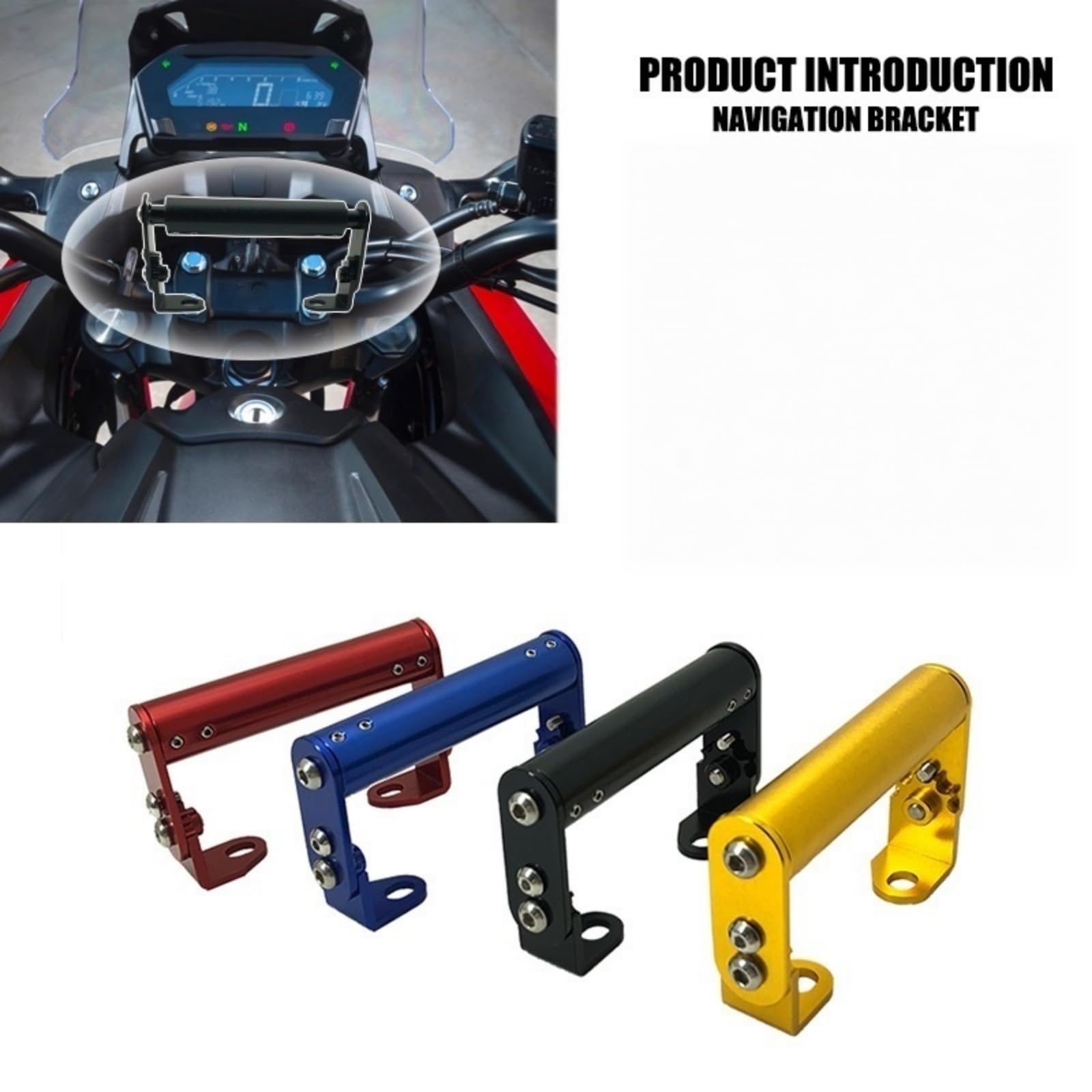 Soporte para teléfono de Moto Soporte de navegación Universal para Suzuki para Honda para Yamaha