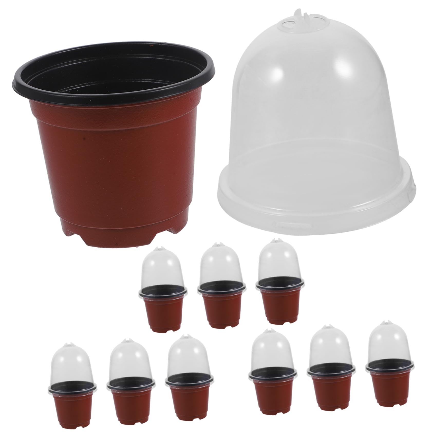 YARNOW 20 Juegos Maceta de jardín macetas para Plantas plantador Maceta de jardineria macetas de vivero de Flores guardería Olla de galón Lavabo al Aire envase
