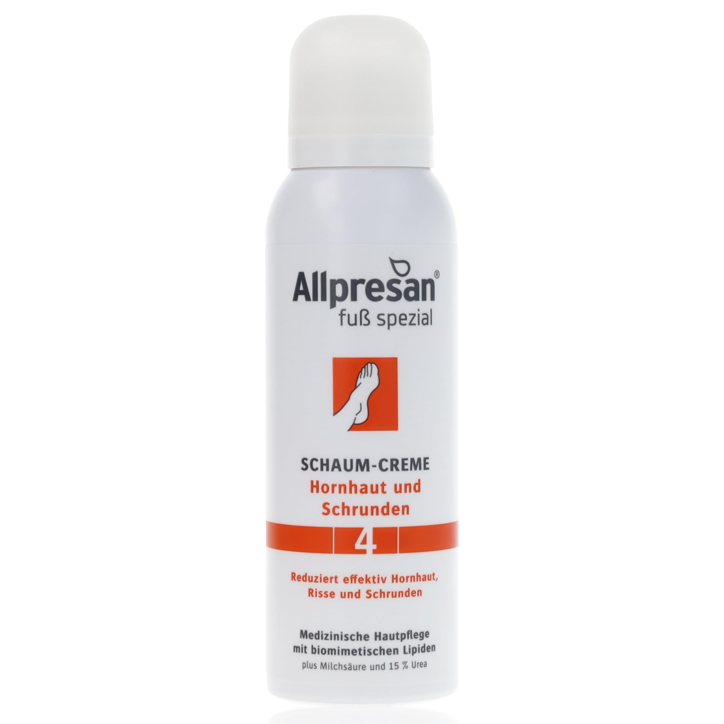 Allpresan Fuß spezial Nr. 4 Schaum-Creme – Hornhaut und Schrunden, 125 ml