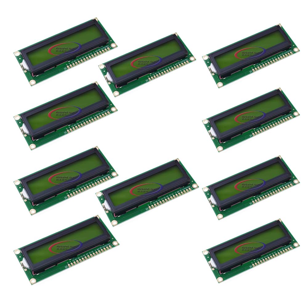 1602 16x2 2004 12864 0802 1604 LCD Module Shield LCD Module Display with Driver Serial Interface (10pcs1602 Yellow Green)