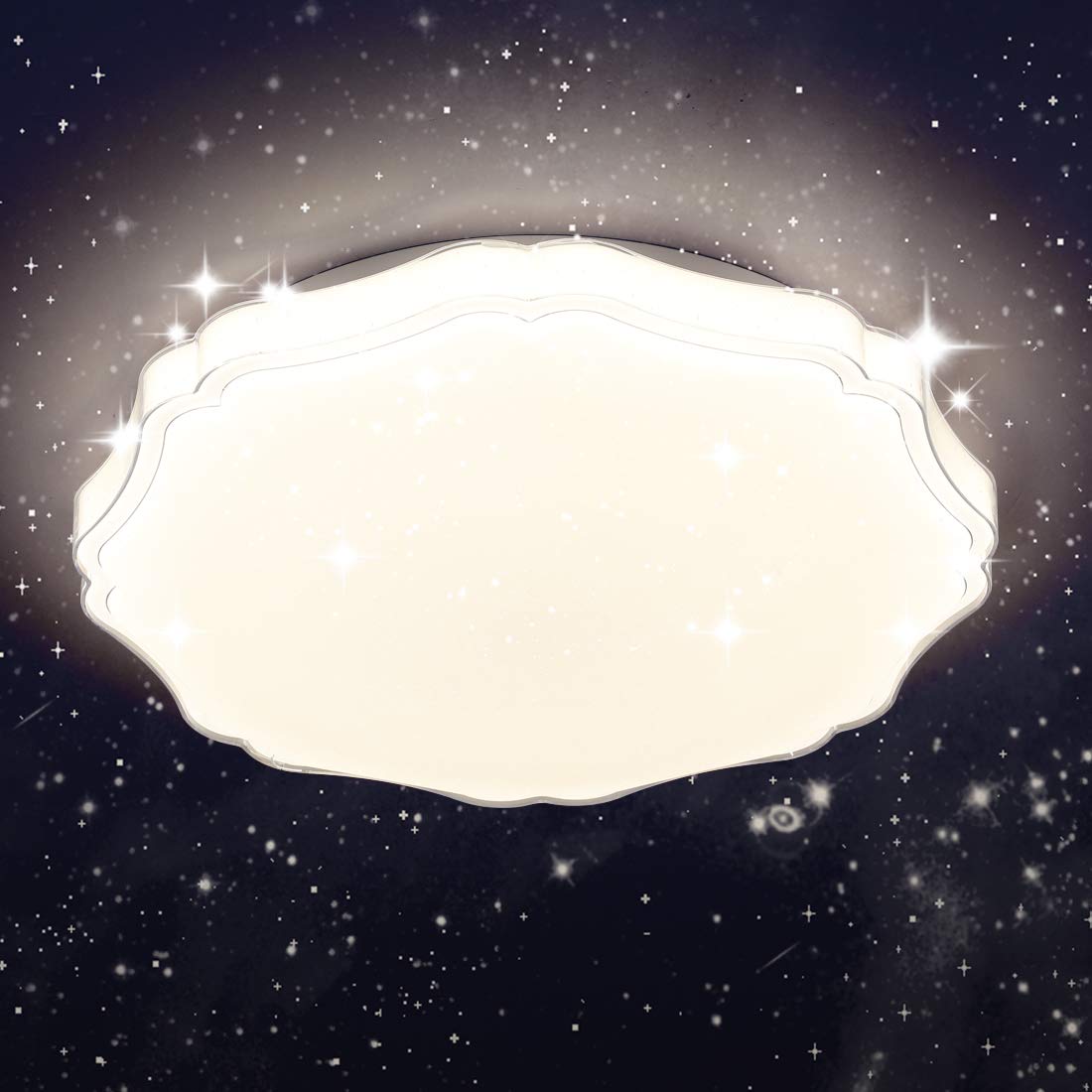 シーリングライト 星空効果 35W　8畳-10畳 Amazon.co.jp: LED シーリングライト 星空効果 35W タイプ 8~10